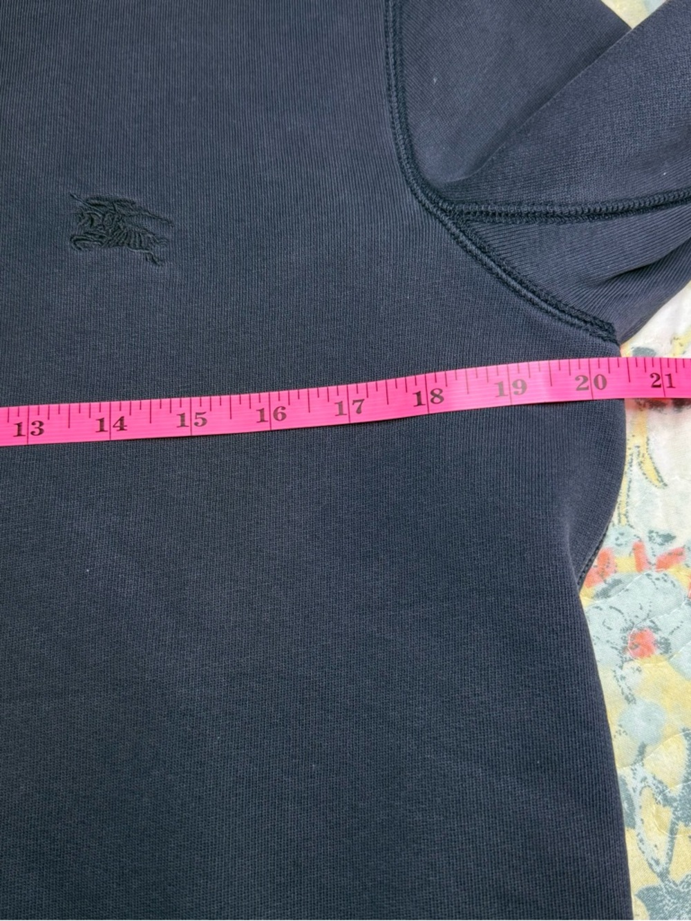 Burberry Dark Navy Crewneck Sweatshirt - Picture 10 of 15